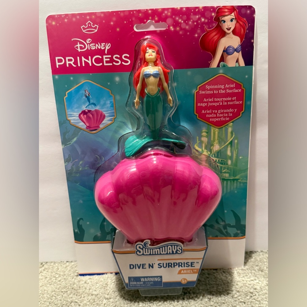 Disney Princess Ariel Dive and Spin Toy - Pink and Blue